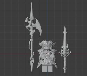 Miqo'te Dragoon from FF14  (block Compatible)