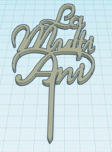 La Multi Ani  - Cake Topper