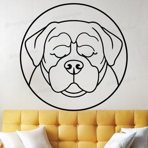 dog line art circle logo,sleeping pose