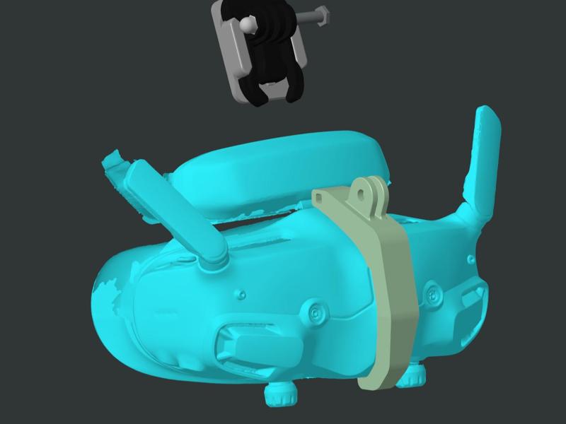 DJI Goggles 3 Helmet Mount MK1