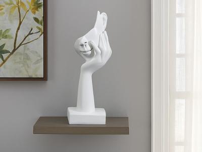 Home Decoration Accent Art Woman Face Statue 2/3