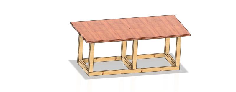 Work Bench - 4x8 - Feet - Simple
