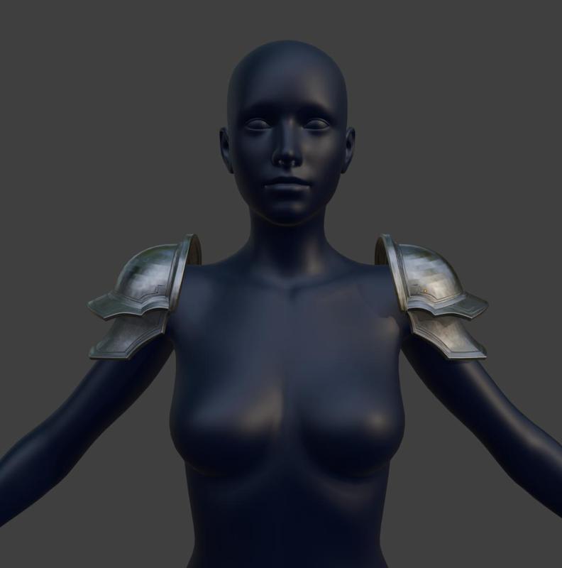 Steel Knight Shoulder Pauldrons