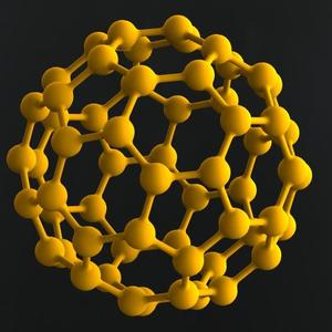Truncated Icosahedron with Atoms
