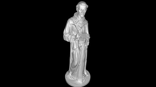 Saint Francis of Assisi Standing – 3D Printable Statue (STL)