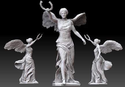 Nike of Samothrace – Full Reconstruction STL 3D Model