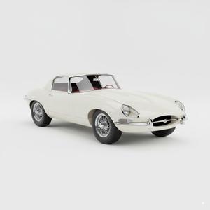 Iconic 1961 British Grand Tourer 3D Model - Vintage Classic Sports Car for Printing