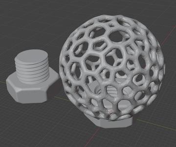 Pool Sphere for use in the pool and copper pieces or other uses