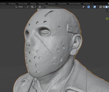 Jason Voorhees Horror Bust - Highly Detailed 3D Printed Model