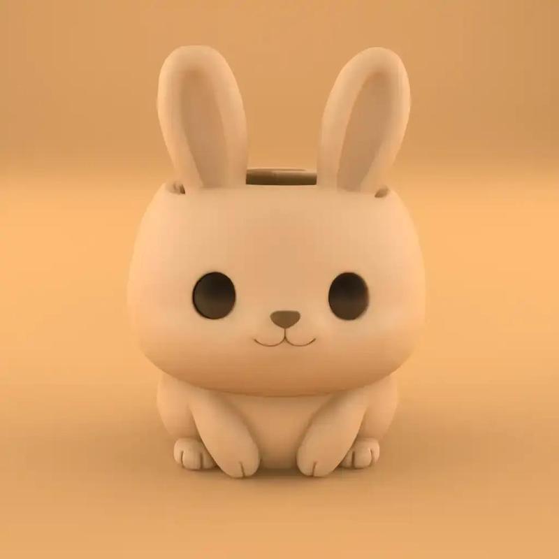 Cute Kawaii Bunny Planter candy container