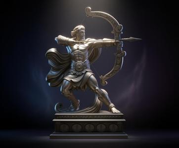 Arrow of the Celestial Hunt – Mythic Archer Bust
