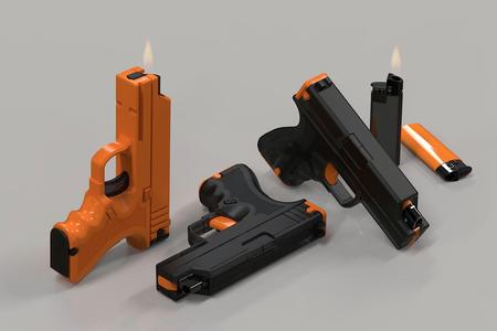 PistoLighter - Gun-Shaped Lighter Case