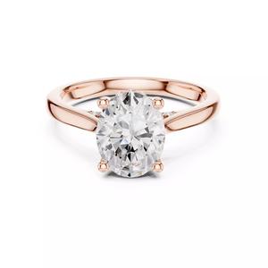 Oval Cut Hidden Diamond Engagement Wedding Ring 3DM STL Video