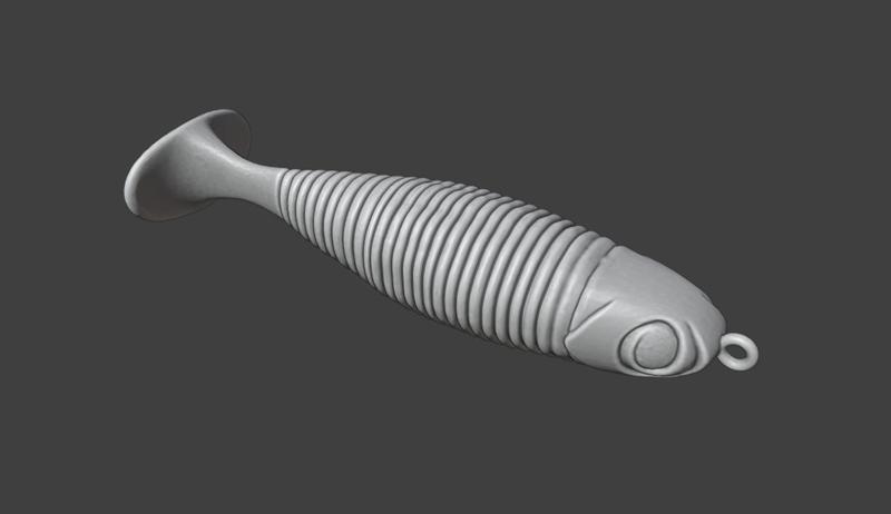 Worm-Inspired Fishing Lure – 3D Model