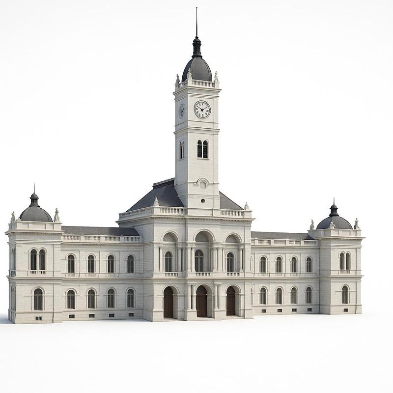 The Municipal Palace of La Plata