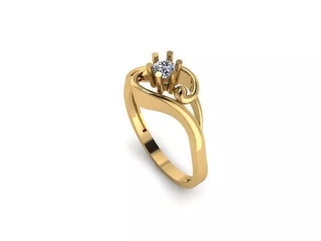 Single Stone Wedding Ring For Women