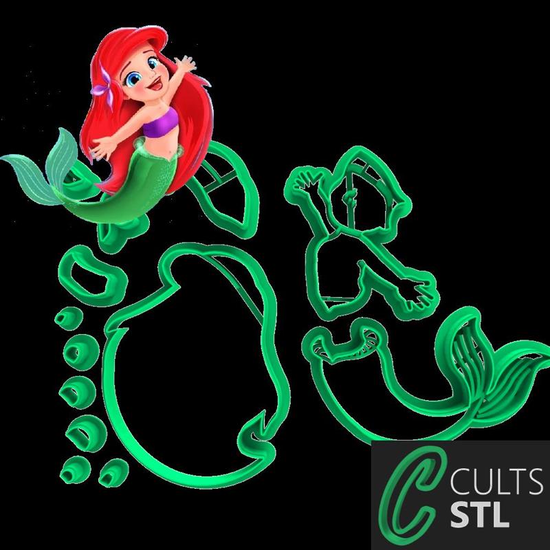 CORTADOR PEQUENA SEREIA 2 - 7cm