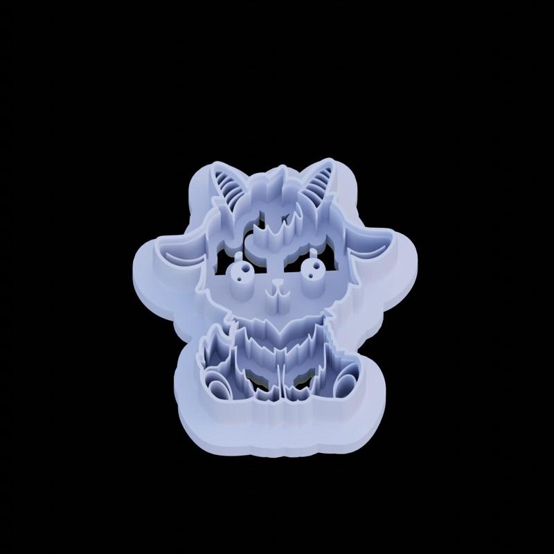 Cute Goat Clay Cutter 30 and 35mm