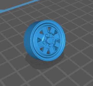 Fiat 131 Mirafiori Vintage Wheels for scale model