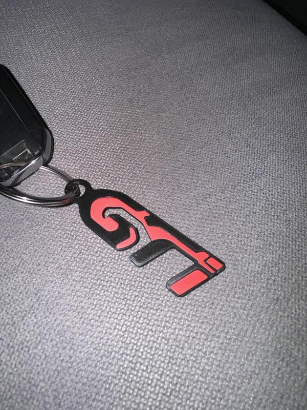 Keychain with new peugeot GTI logo