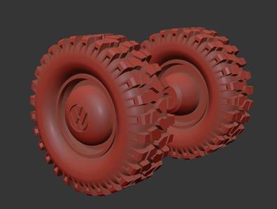 T1 Offroad wheel with & without logo1/64