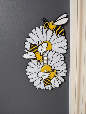 Bee Themed Light Switch and Outlet Covers