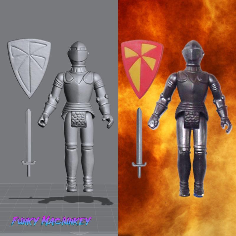 VINTAGE DFC DRAGONRIDERS OF THE STYX BLACK KNIGHT ACTION FIGURE