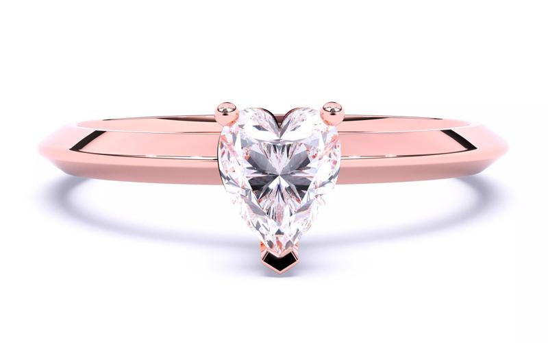 Solitaire Engagement ring 3dm stl renders details