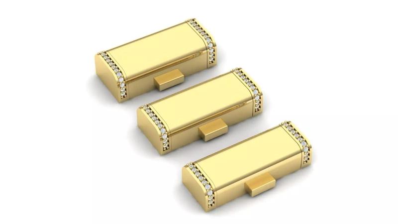 PACK Cuban Locks with Diamonds Sides 8mm 9mm 10mm