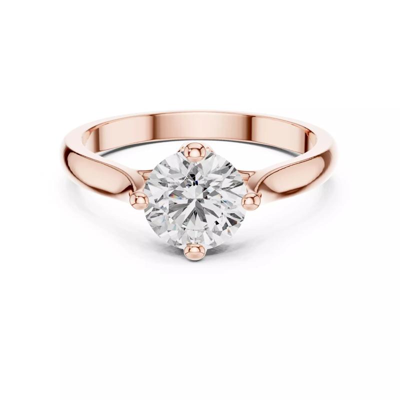 Round Mono Solitaire Ring 3dm stl renders 360 animation videos