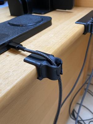 Cable Organizer for Desk with locking mechanism for cable
