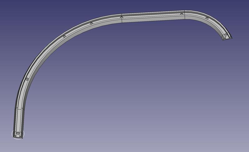 Shower door guide - Camper Chausson, Knaus, Hymer, Burstner