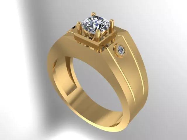 ring men man jewellry 3d designer modeling