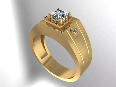 ring men man jewellry 3d designer modeling