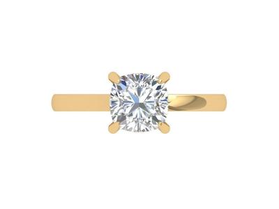 Cushion Solitaire Ring
