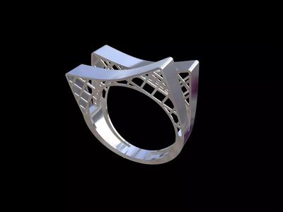 Curved 2 part fusion ring