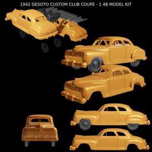 1942 DESOTO CUSTOM CLUB COUPE - 1 48 MODEL KIT
