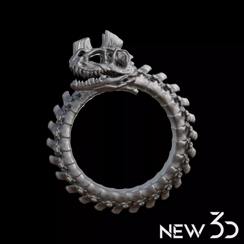 Ceratosaurus skull ring
