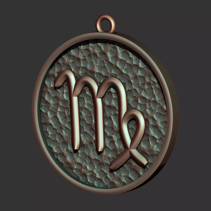 Virgo Sign Pendant