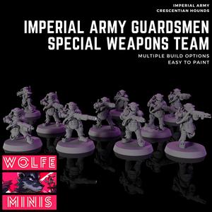 Imperial Army Guardsmen - Special Weapons Team