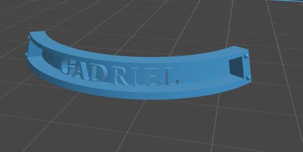 GADRIEL NAME PLATE 32MM