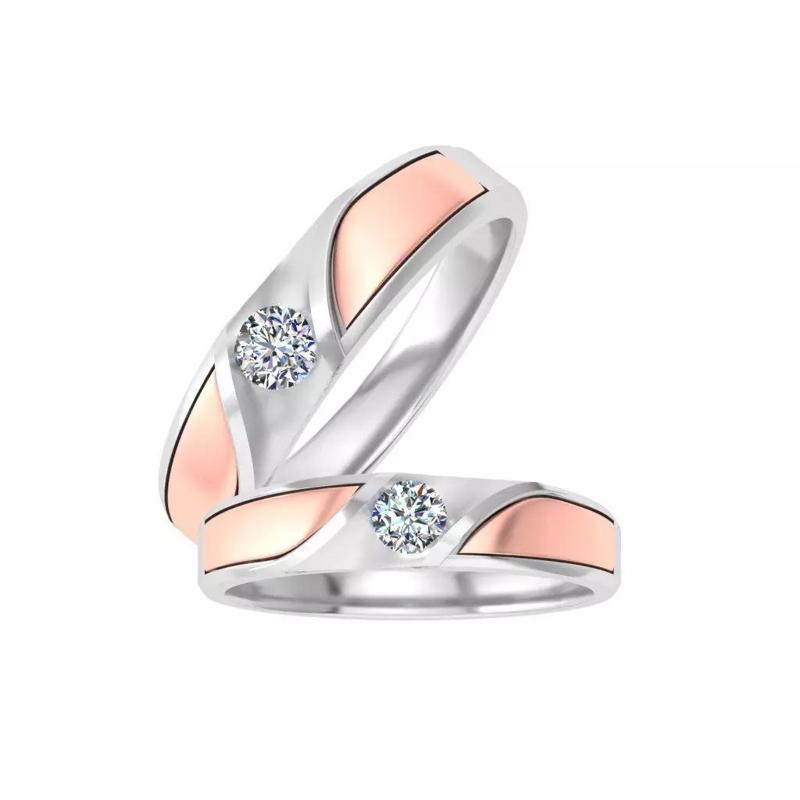 Couple Band Ring 3dm stl detail