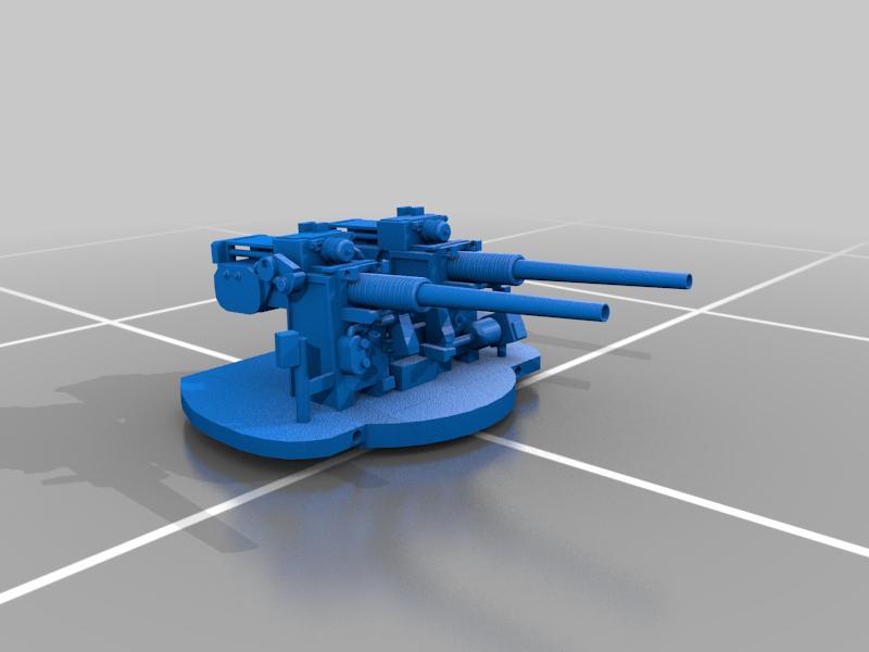 3”/50 Mk 33 Rapid-Fire Guns (Twin)