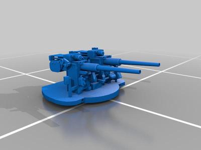 3”/50 Mk 33 Rapid-Fire Guns (Twin)