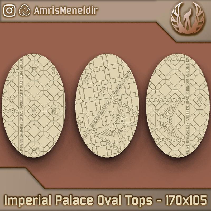 170x105mm Oval Base and Tops - Imperial Palace
