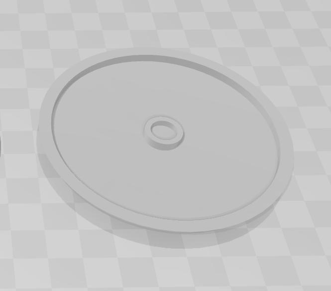 80mm round base with magnet spot