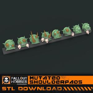 28mm Chaos Mutated Shoulderpads