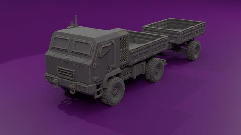 Medium Tactical Truck 4x4 (MT04) with Trailer (T01A)