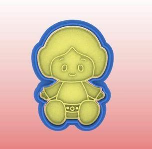 PRINCESS LEIA CUTTER AND STAMP