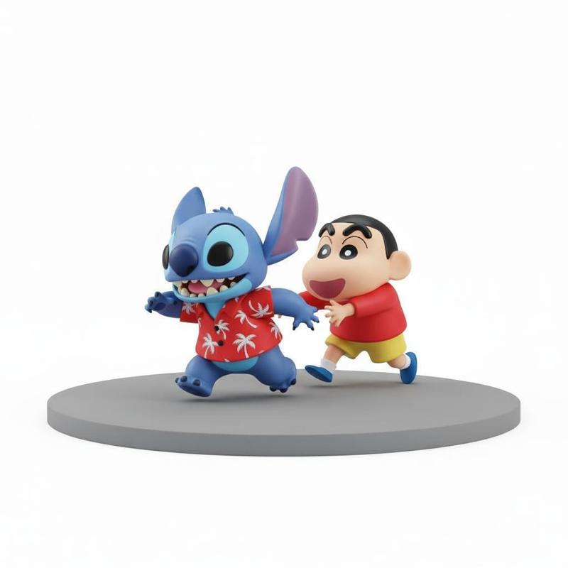 Stitch & Crayon Shin-chan – Chasing Duo figure
